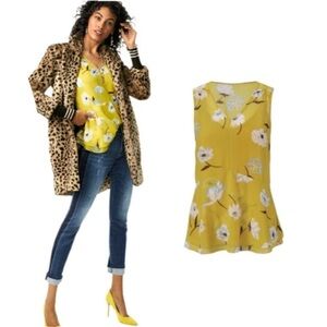 Cabi Dazzle Floral Tank‎ Size Small
